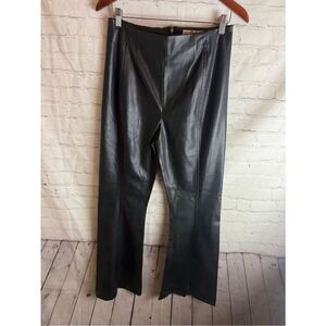 We The Free Black Faux Leather Pants Size 31